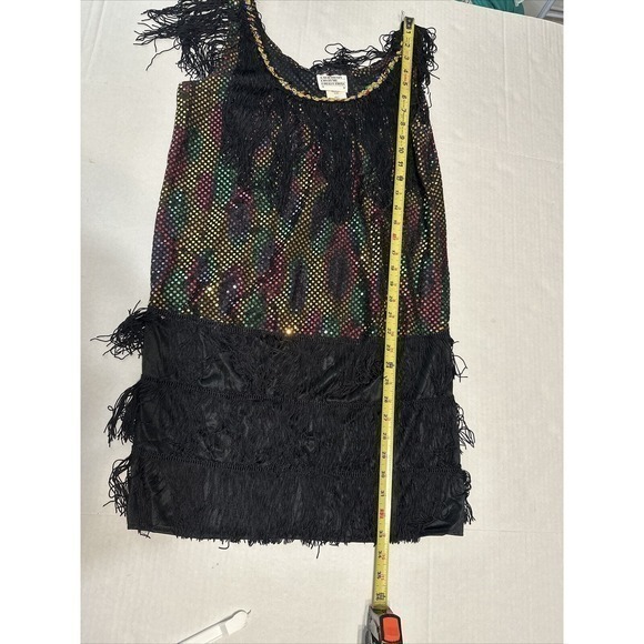 California Costume Collections Women’s Flapper multi Sequin Dress Size Medium - Picture 12 of 16